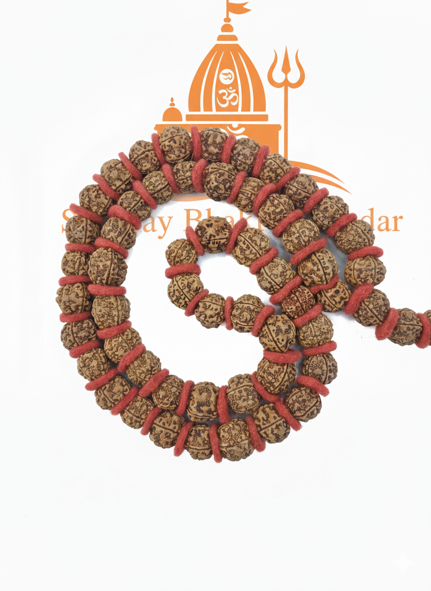 5 मुखी रुद्राक्ष कंथा 54 दाना 